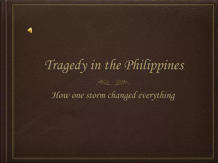 tragedy in the philippines