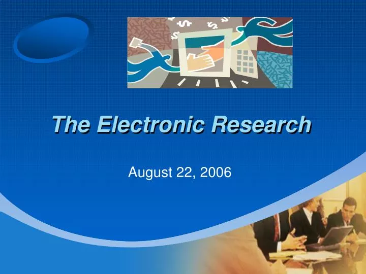 the electronic research