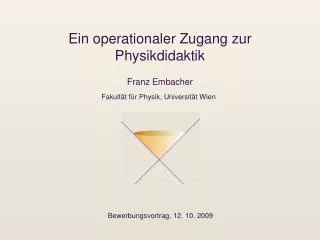 ein operationaler zugang zur physikdidaktik