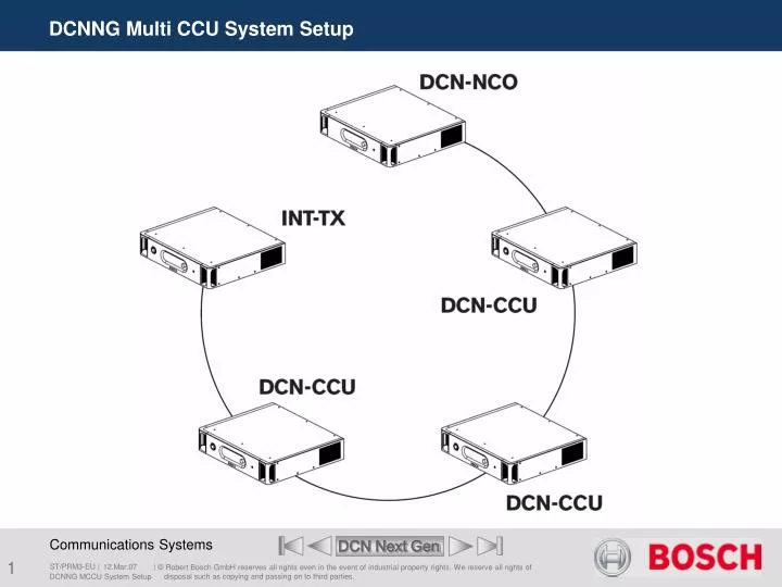 dcnng multi ccu system setup