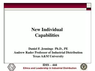 New Individual Capabilities