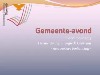 gemeente avond