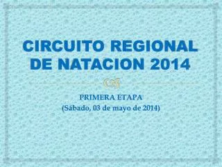 circuito regional de natacion 2014