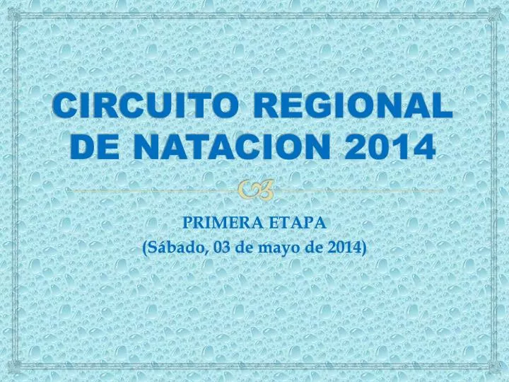 circuito regional de natacion 2014