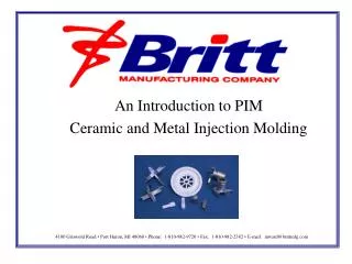 An Introduction to PIM Ceramic and Metal Injection Molding