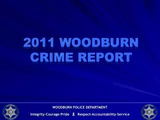2011 Woodburn Crime Report