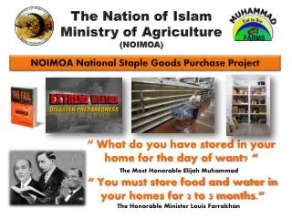 NOIMOA National Staple Goods Purchase Project