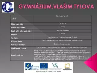 gymn zium vla im tylova