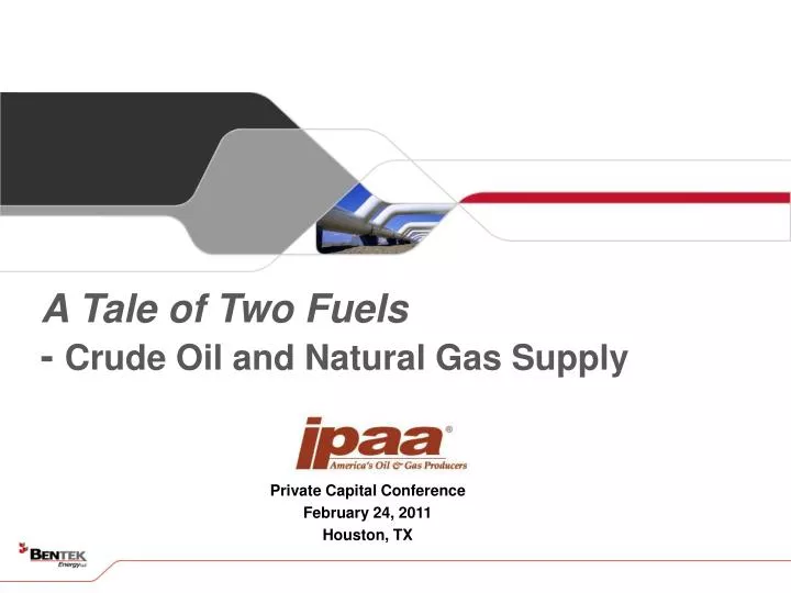 a tale of two fuels crude oil and natural gas supply