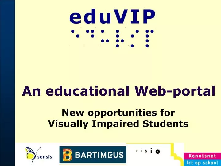 an educational web portal