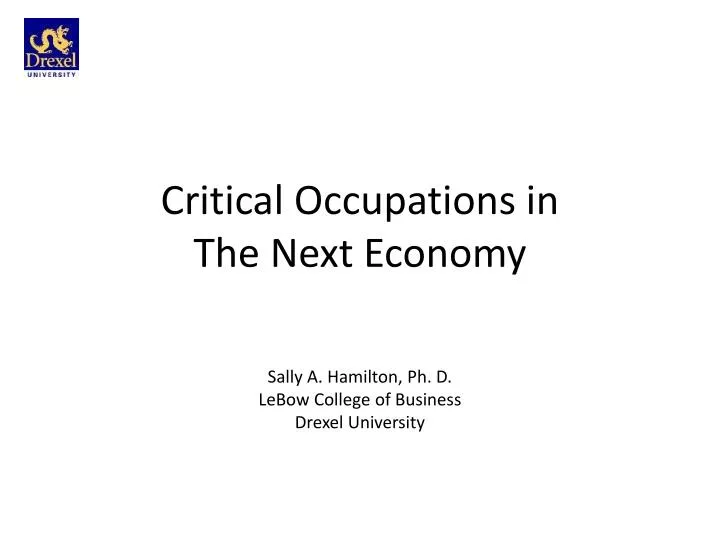 critical occupations in the next economy