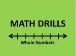Master Fundamental Math Skills with Whole Number Drills - slide 1