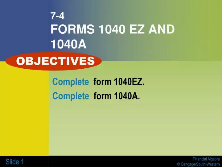 7 4 forms 1040 ez and 1040a