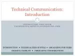Technical Communication: Introduction - slide 1