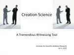 Creation Science - slide 1