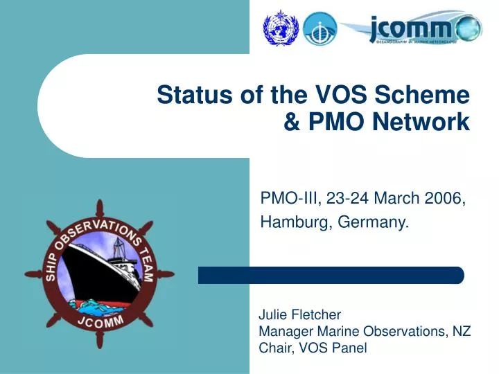 status of the vos scheme pmo network