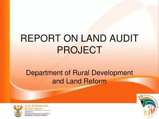 REPORT ON LAND AUDIT PROJECT