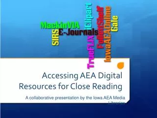 Accessing AEA Digital Resources for Close Reading