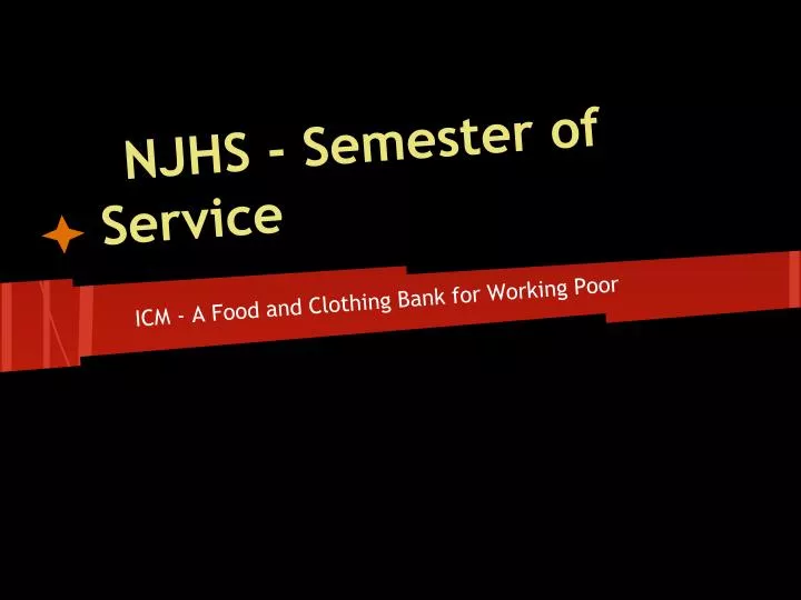 njhs semester of service