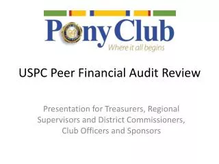 USPC Peer Financial Audit Review