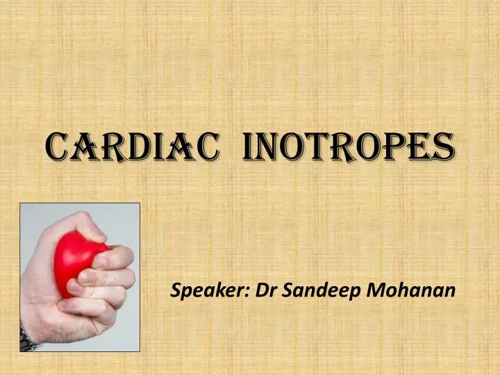 cardiac inotropes
