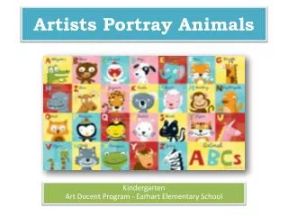 Artists Portray Animals