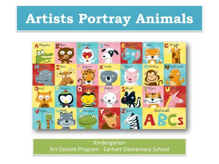 artists portray animals