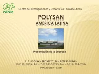 centro de investigaciones y desarrollos farmac uticos