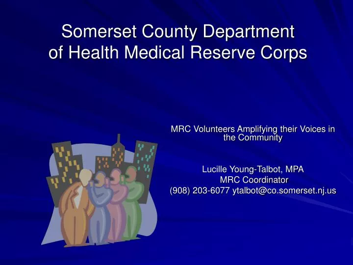 somerset county department of health medical reserve corps