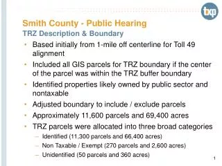 Smith County - Public Hearing