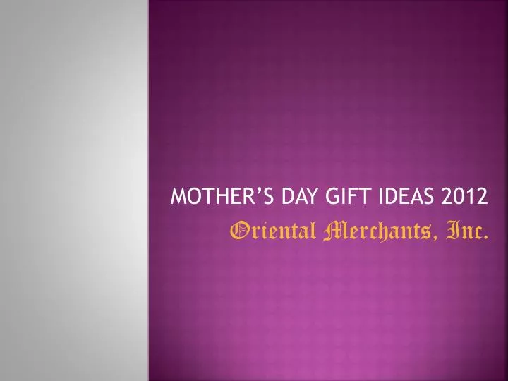 mother s day gift ideas 2012