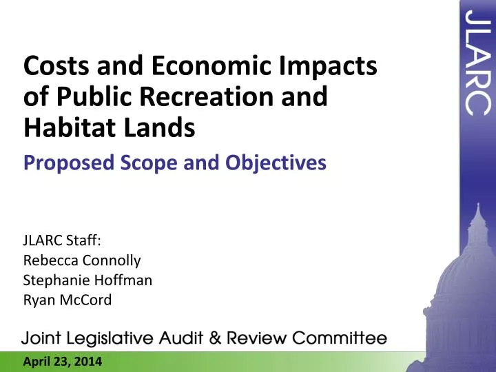 costs and economic impacts of public recreation and habitat lands