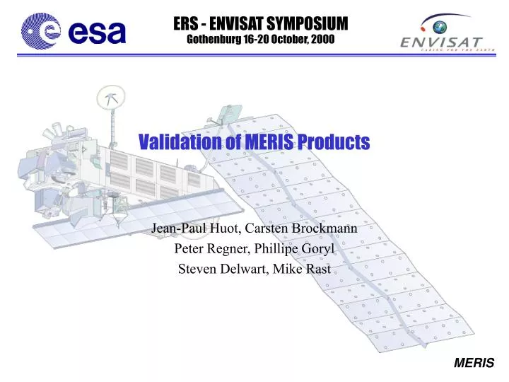 validation of meris products