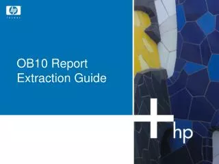 OB10 Report Extraction Guide