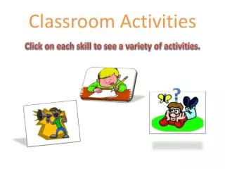 Classroom Activities