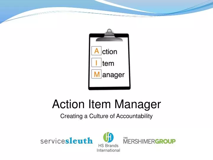 action item manager creating a culture of accountability