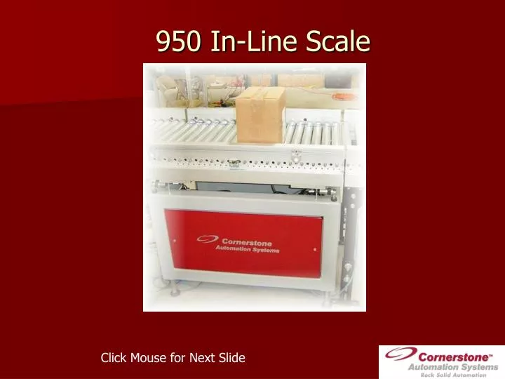 950 in line scale