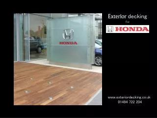 Exterior decking For