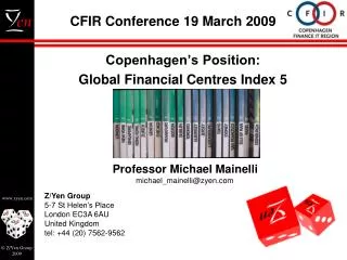 CFIR Conference 19 March 2009