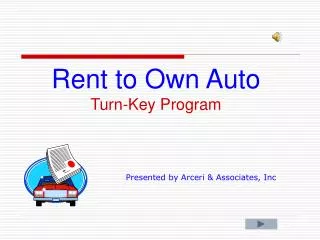 Rent to Own Auto Turn-Key Program