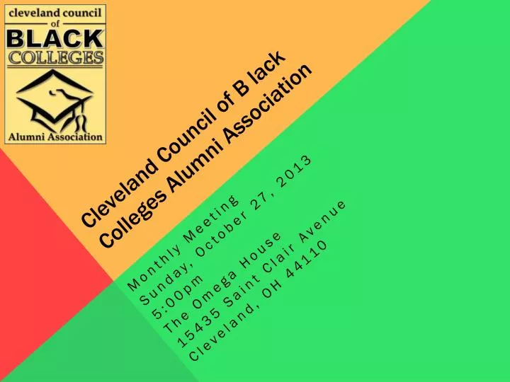 cleveland council of b lack colleges alumni association