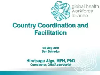 Country Coordination and Facilitation