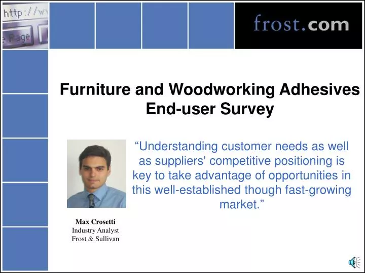 furniture and woodworking adhesives end user survey