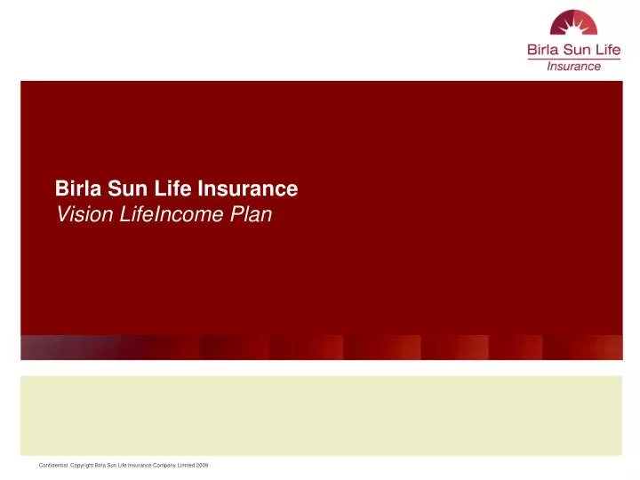 birla sun life insurance vision lifeincome plan
