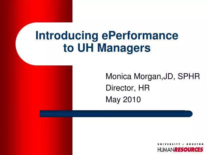 introducing eperformance to uh managers