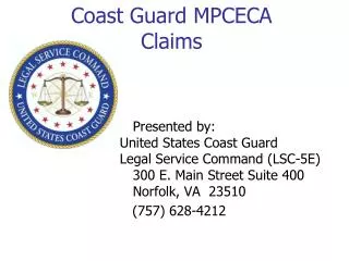 Coast Guard MPCECA Claims