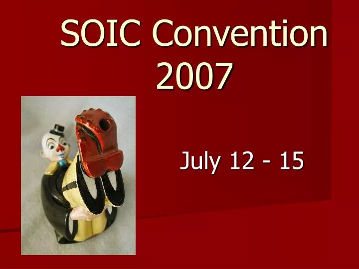 soic convention 2007