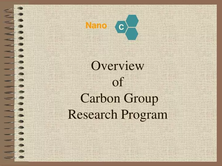overview of carbon group research program