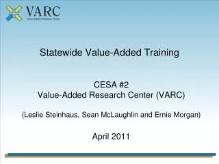 Statewide Value-Added Training