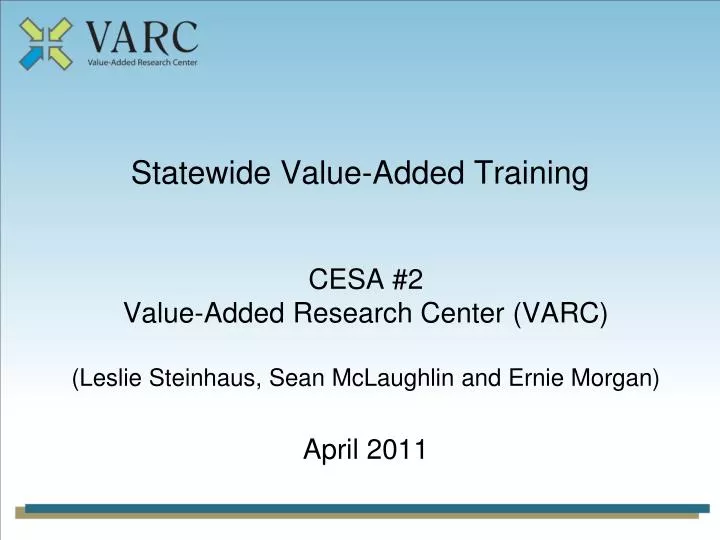 statewide value added training
